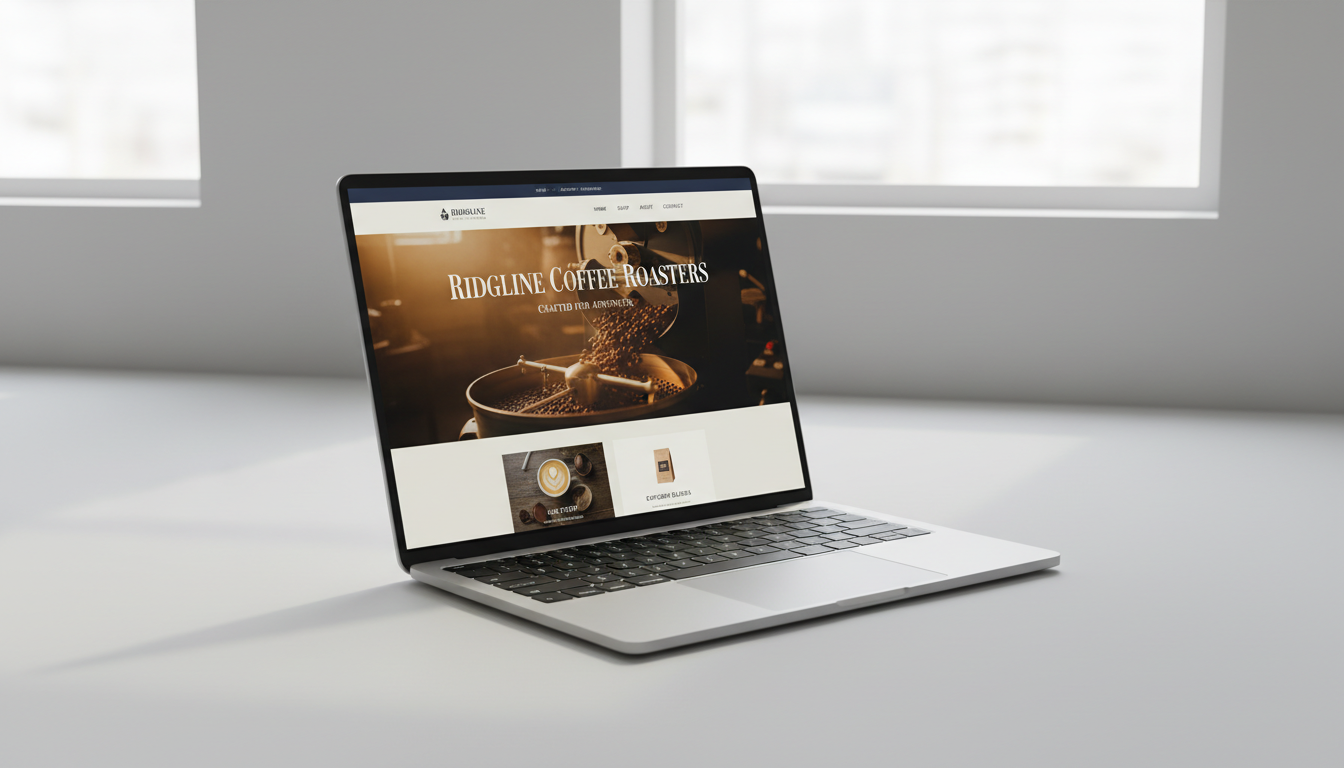 Ridgeline Coffee Roasters website design by DSDPro